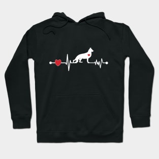 German Shepherd Heartbeat Hoodie